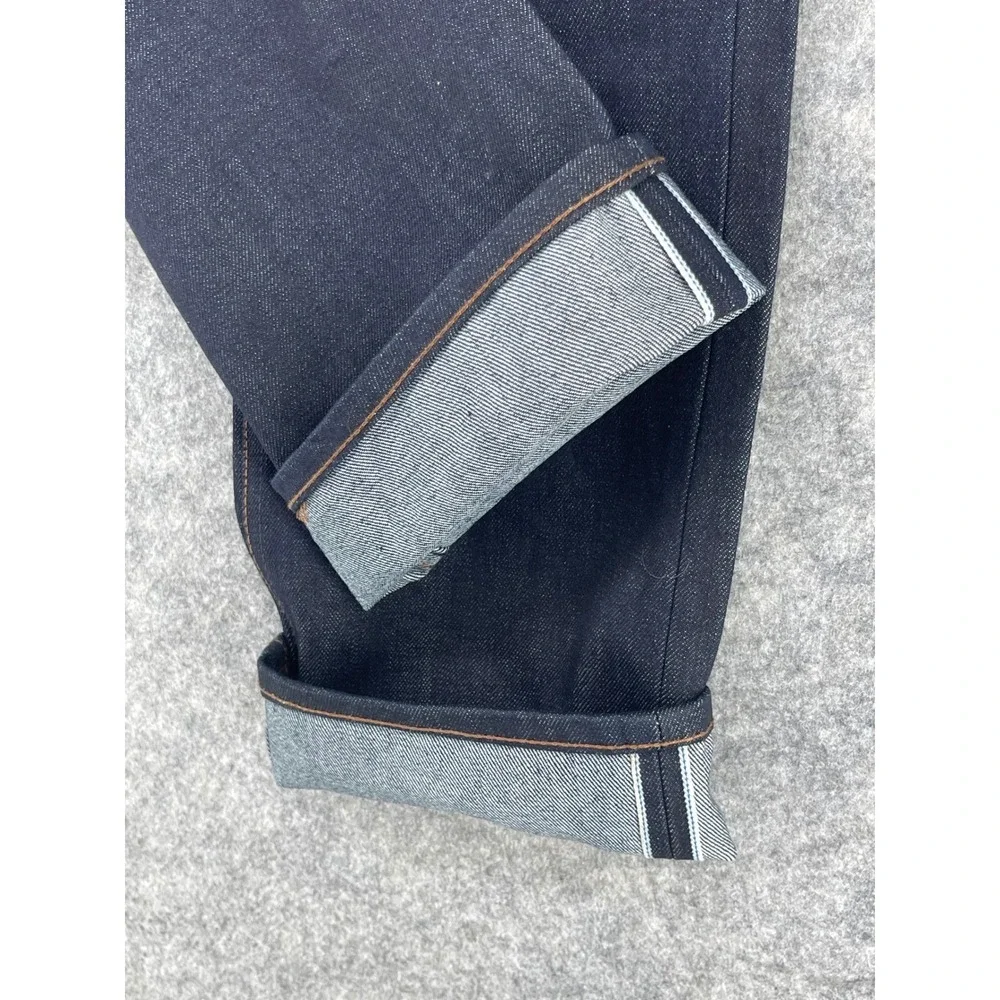 The Unbranded Brand UB201 Tapered Jeans Mens 36 Indigo 14.5oz Selvedge Raw Denim